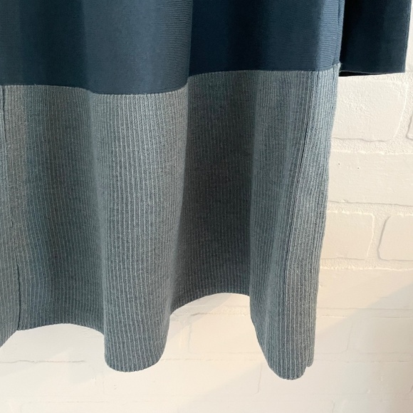 COS Blue and Gray Long Sleeve Dress - Picture 13 of 14